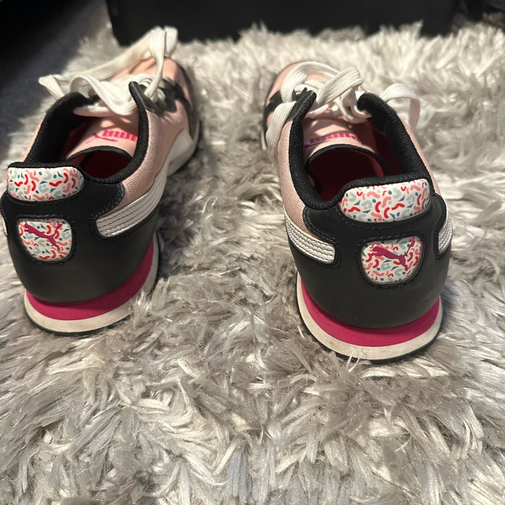 Stylish Pink and Black Kids Shoes